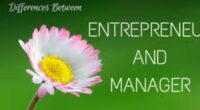 difference between entrepreneur and manager